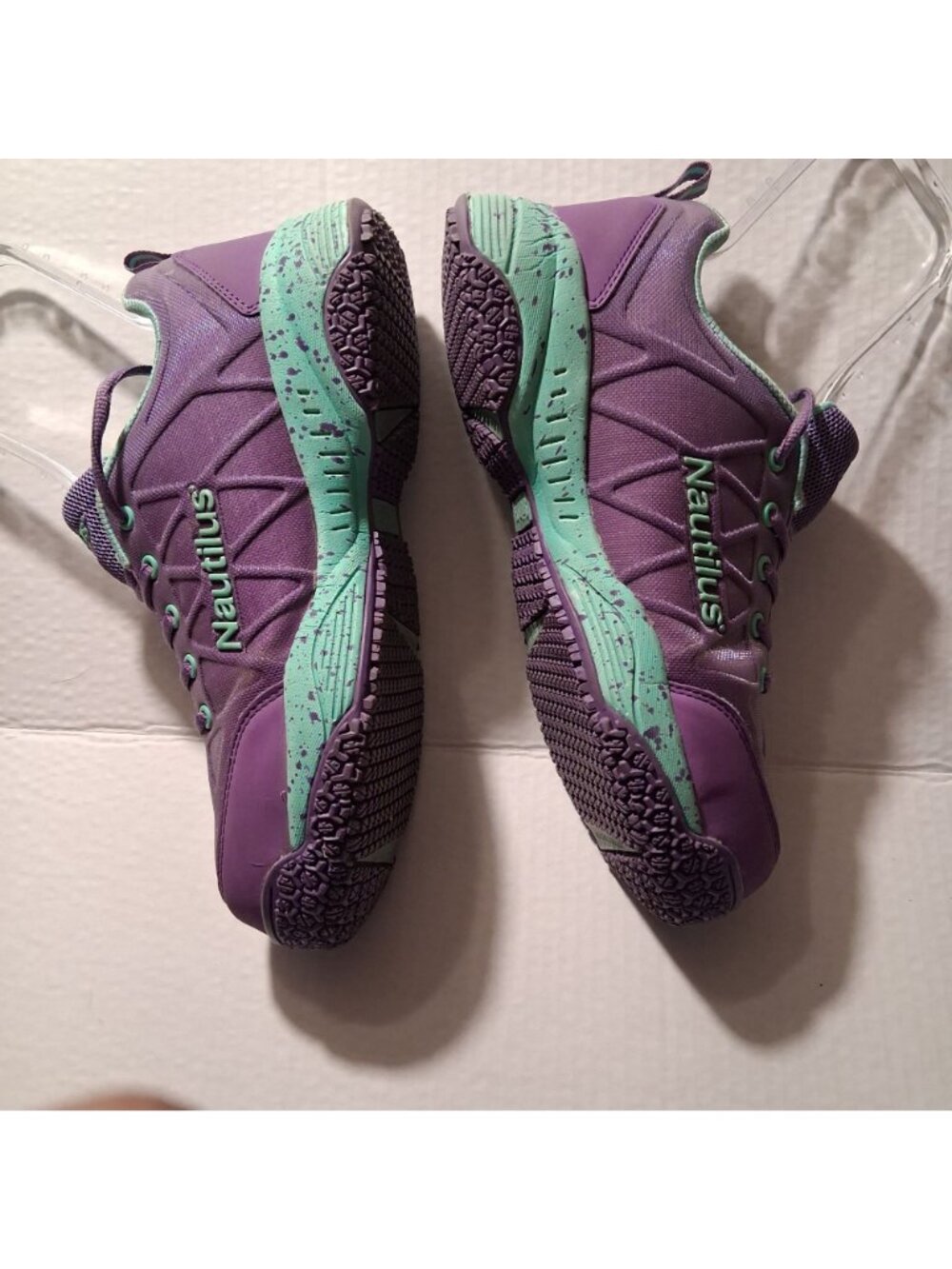 Nautilus Womens Safety Toe Athletic Shoes Purple & Mint N2157 Size 9W - Picture 8 of 9